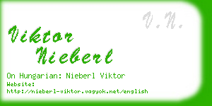 viktor nieberl business card